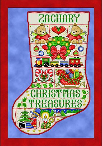 Christmas Treasures Stocking (Joan Elliott)