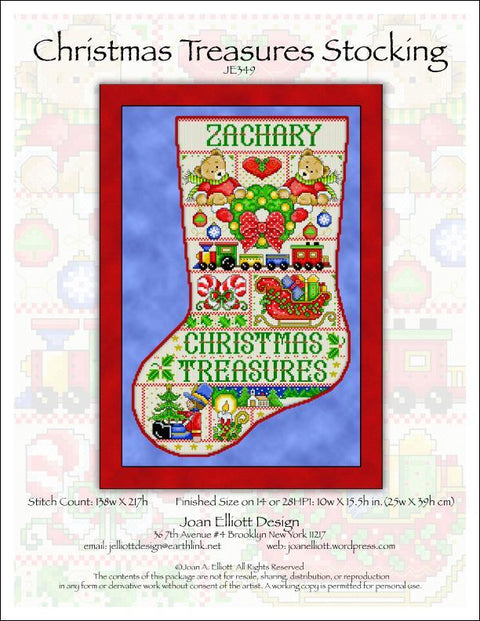 Christmas Treasures Stocking (Joan Elliott)
