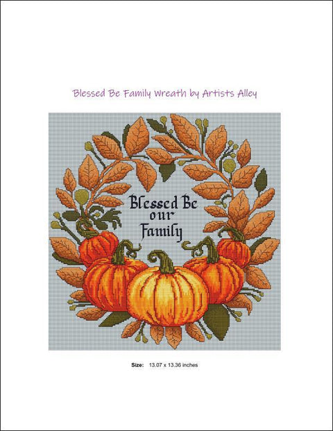 Blessed Be Family Wreath (Artists Alley)