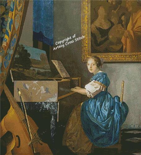 Lady Seated At A Virginal, A (Artecy)