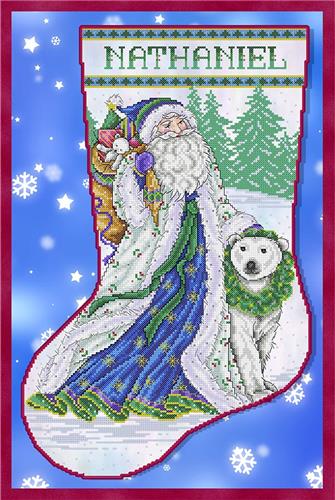 Father Frost Stocking (Joan Elliott)