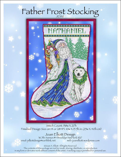 Father Frost Stocking (Joan Elliott)