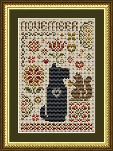 Dog Days Collection - Scottie November Dog (Happiness is HeartMade)