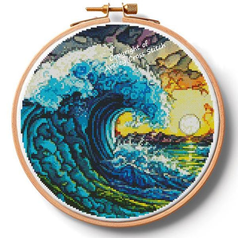 Colourful Ocean Hoop/Large (Artecy)