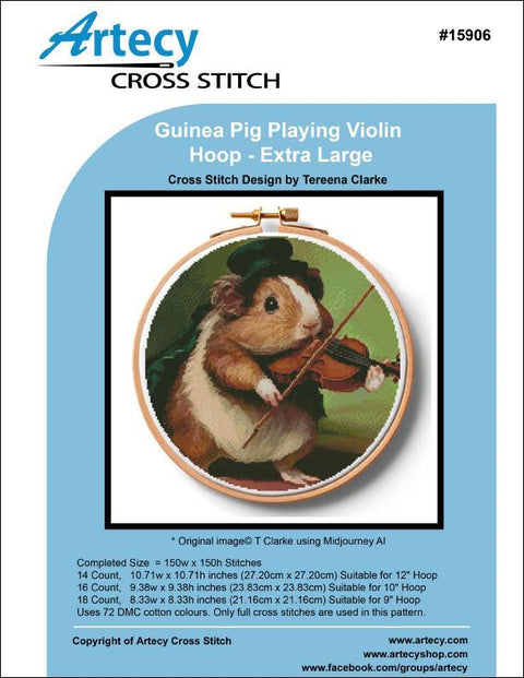 Guinea Pig Playing Violin Hoop/Extra Large (Artecy)