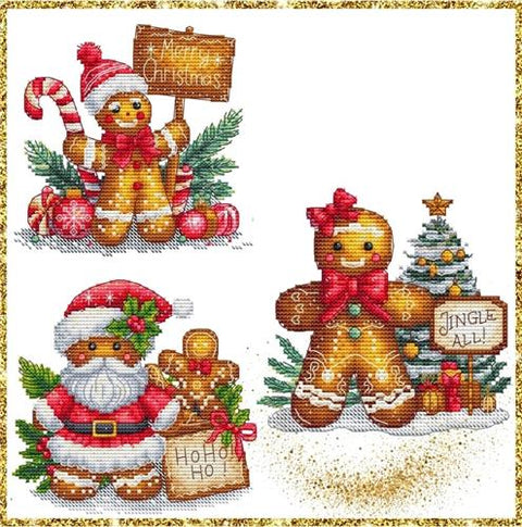 Gingerbreads Trio (Les Petites Croix De Lucie)