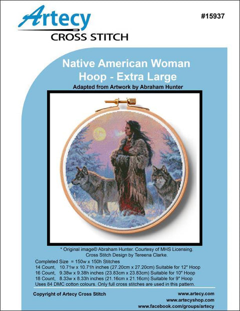 Native American Woman Hoop/Extra Large (Artecy)