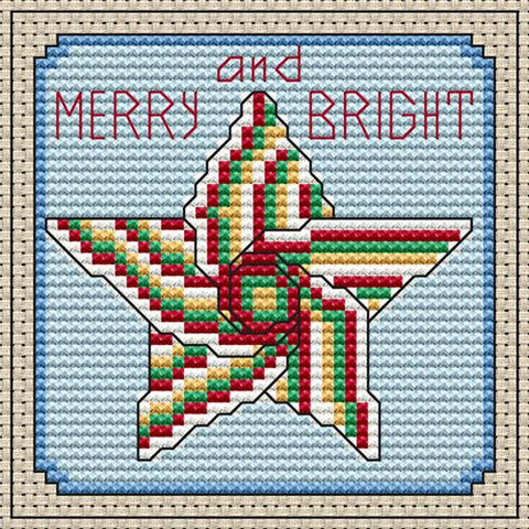 Merry and Bright Candy Cane Star (Artists Alley)