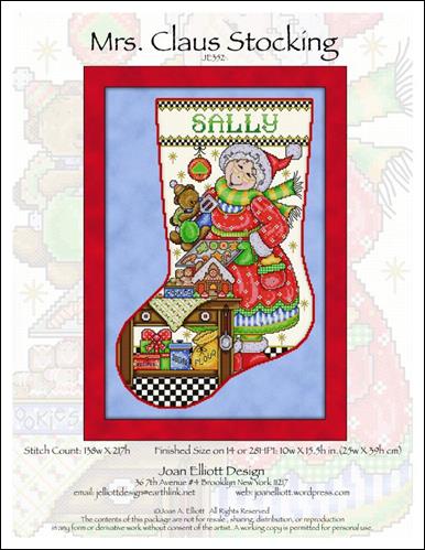 Mrs. Claus Stocking (Joan Elliott)