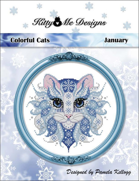 Colorful Cats - January (Kitty & Me Designs)