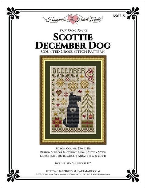 Dog Days Collection - Scottie December Dog (Happiness is HeartMade)