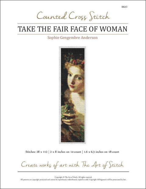 Take the Fair Face of Woman/Bookmark (Art of Stitch)