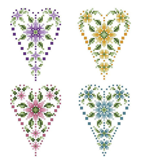 Floral Hearts (Kitty & Me Designs)