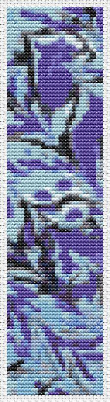 Violet Currents/Bookmark (Art of Stitch)