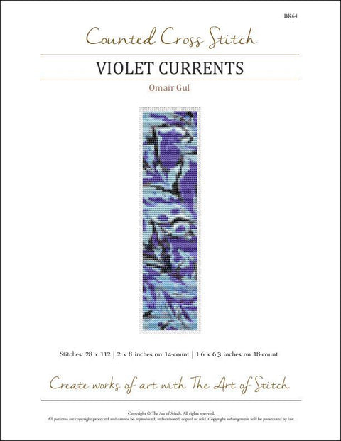 Violet Currents/Bookmark (Art of Stitch)