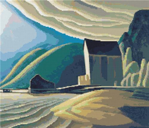 Ice House, Coldwell, Lake Superior (Art of Stitch)