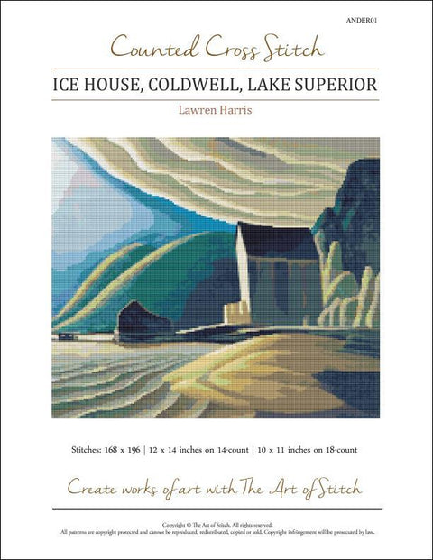 Ice House, Coldwell, Lake Superior (Art of Stitch)