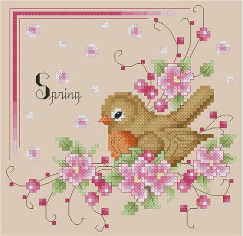 Four Season Birds Spring (Kitty & Me Designs)