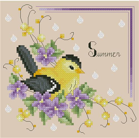 Four Season Birds Summer (Kitty & Me Designs)