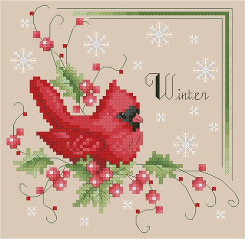 Four Season Birds Winter (Kitty & Me Designs)