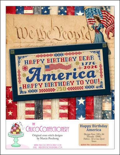 Happy Birthday America! (Calico Confectionery)