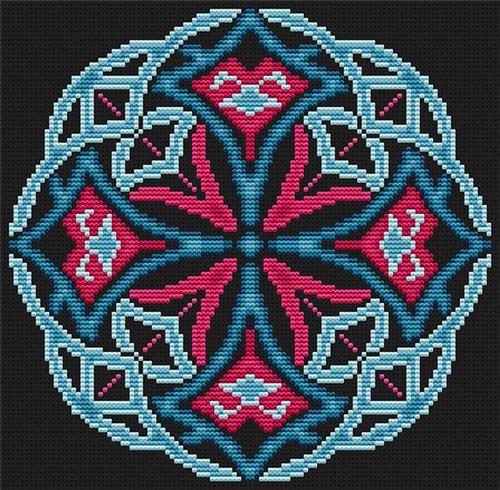 Four Pointed Mandala (Artists Alley)– Stitch Therapy Needleworks