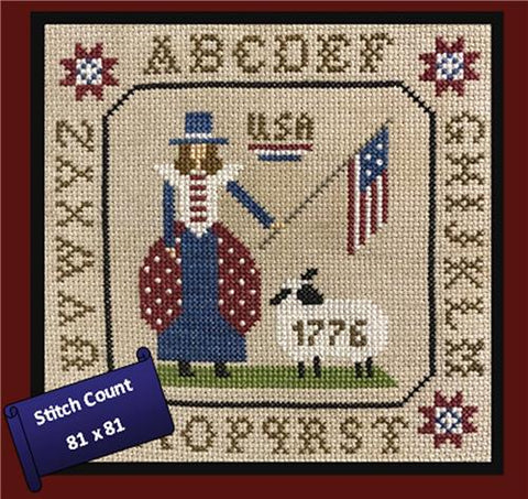 Americana Sampler 1776 (Plum Pudding NeedleArt)