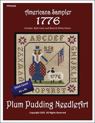 Americana Sampler 1776 (Plum Pudding NeedleArt)