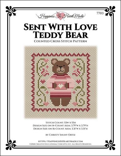 Sent With Love Teddy Bear (Happiness is HeartMade)