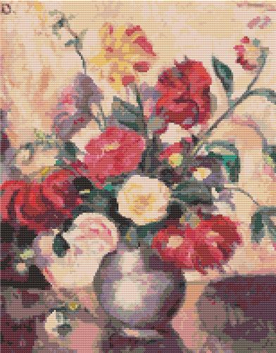 Vase with Peonies (Art of Stitch)