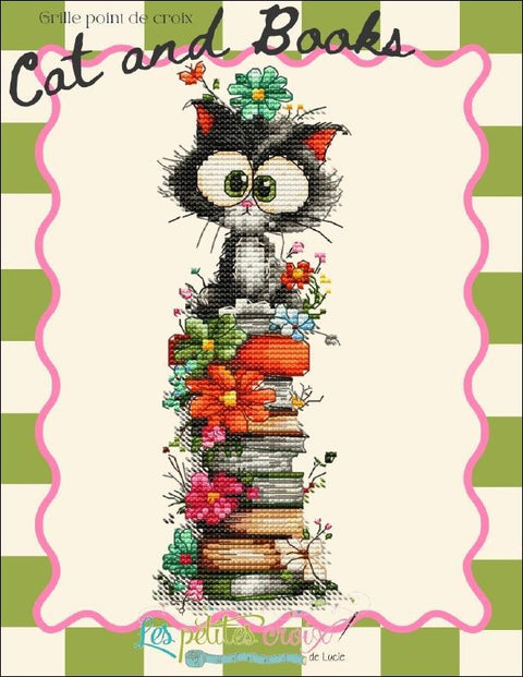 Cat and Books (Les Petites Croix De Lucie)