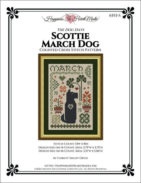 Dog Days Collection - Scottie March Dog (Happiness is HeartMade)