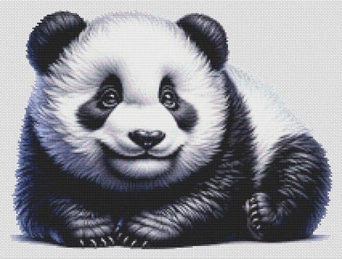 Panda Bear (White Willow Stitching)