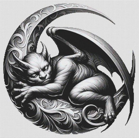 Gargoyle (White Willow Stitching)