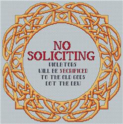 No Solicitors (Artists Alley)