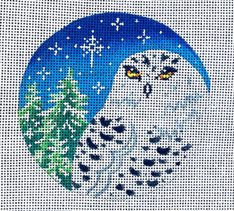 Snow Owl & Fir Trees