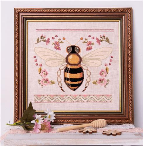 Bee and Blossoms (Samplers and Primitives)