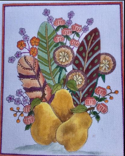 Feather Bouquet w/Pears