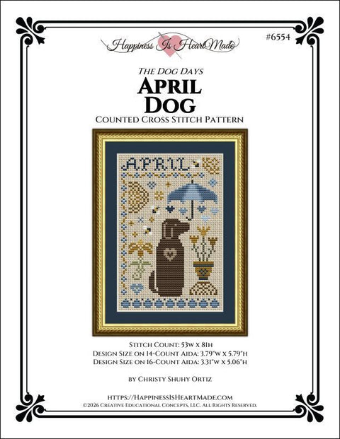 Dog Days Collection - Scottie April Dog (Happiness is HeartMade)
