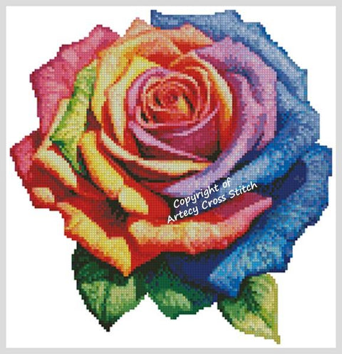 Rainbow Rose 1 (Artecy)