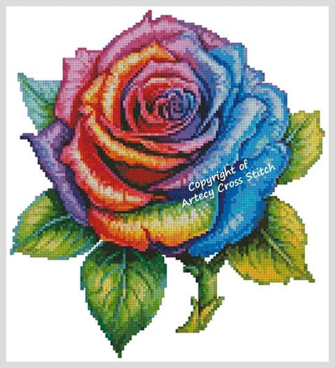 Rainbow Rose 3 (Artecy)