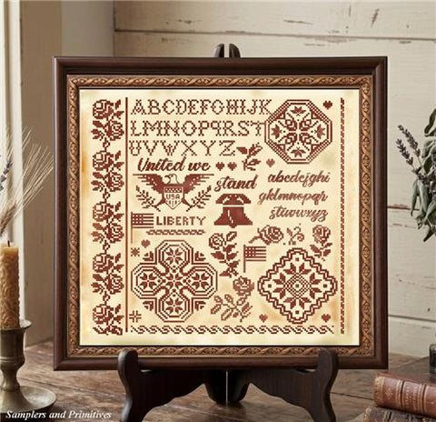 United We Stand Quaker (Samplers and Primitives)