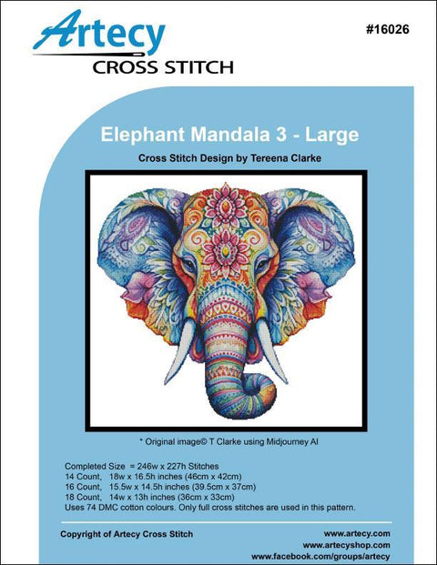 Elephant Mandala 3/Large (Artecy)