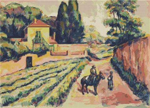 Landscape from Saint Tropez (Art of Stitch)