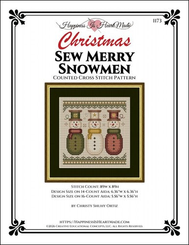 Christmas Sew Merry Snowmen (Happiness is HeartMade)