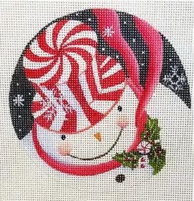 Peppermint Hat Snowman
