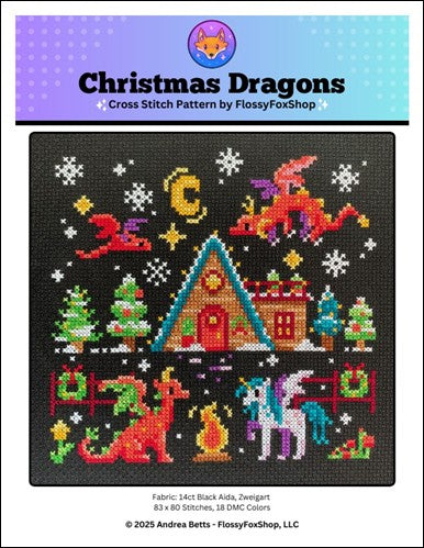 Christmas Dragons (Flossy Fox Shop)