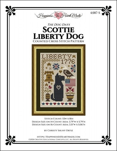 Scottie Liberty Dog (Happiness is HeartMade)