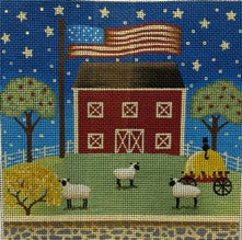 Patriotic Barn