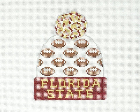 Football Beanie - Florida State University (Lauren Bloch Designs)